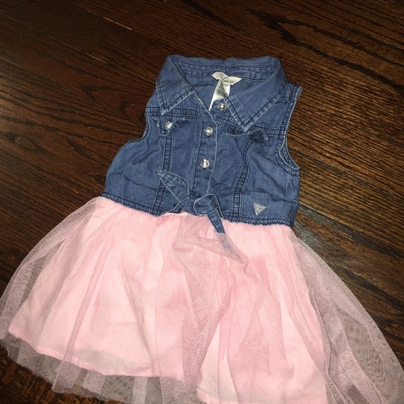 jean dress with tutu